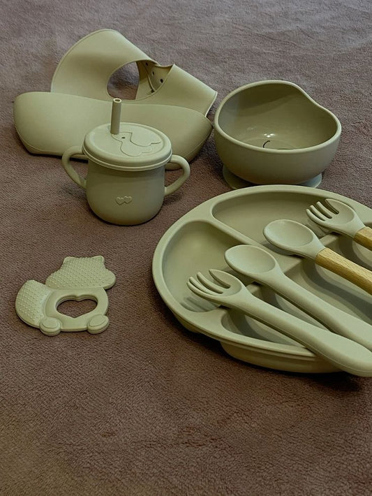 Set de vaisselle en silicone pour bébé