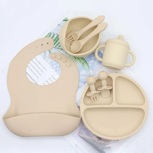 Set de vaisselle en silicone pour bébé